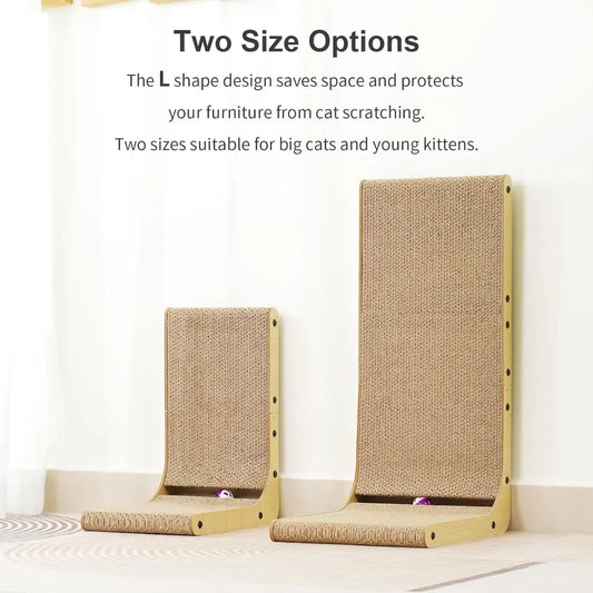 Scraper for Cats Cardboard Large/Small L-shape Wear-resistant