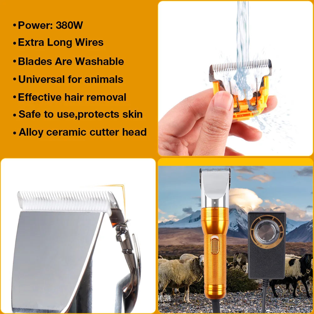 380W Cashmere Goat Shearer 12V Cordless Household Pet (Cat, Dog,