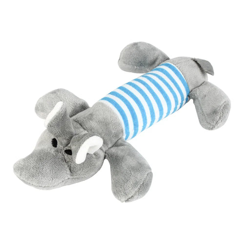 Pig Elephant Design Durable Interactive Dog Toy - Squeaky Chew Toy for