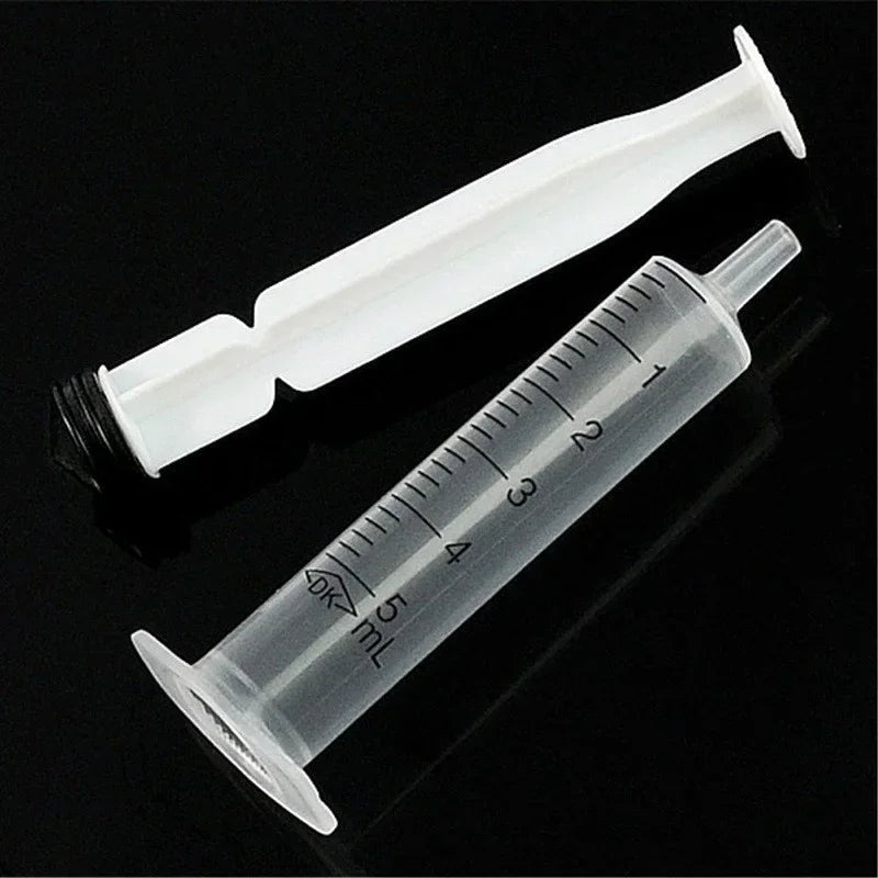 10pcs Disposable Plastic 5ml Injector Syringe No Needle for Lab