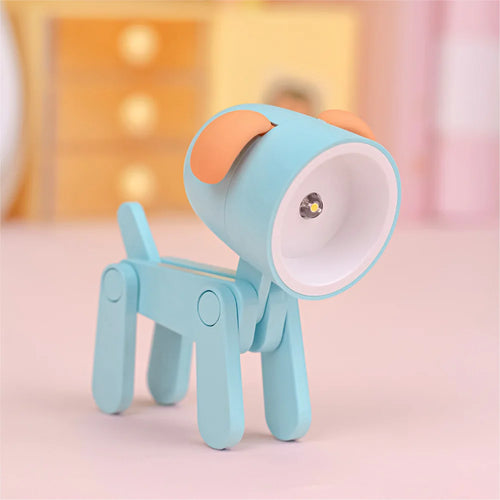 LED Night Light Mini Folding Desk Lamp Cute Pet Lights Dog Deer