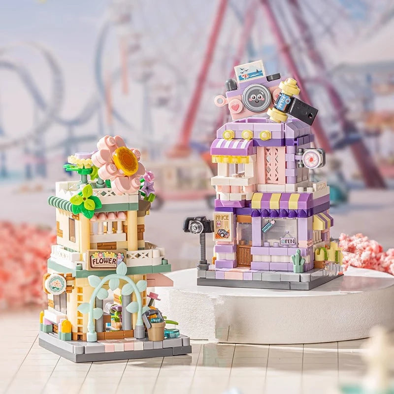 NEW Panda Pet Coffee Ice Cream Flower Shop Store Street View Food