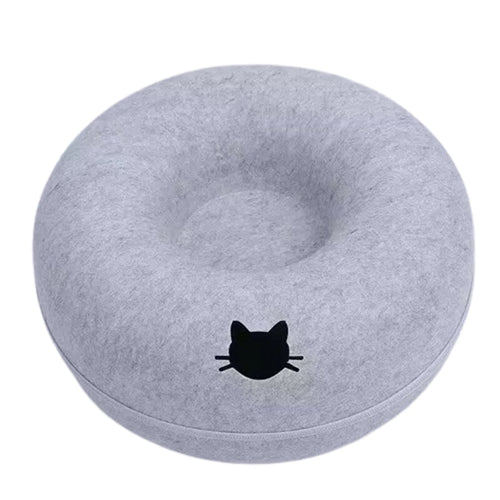 B-Tunnel Donut Cat Bed Interactive Tunnel Pet Felt Indoor Toys Cats
