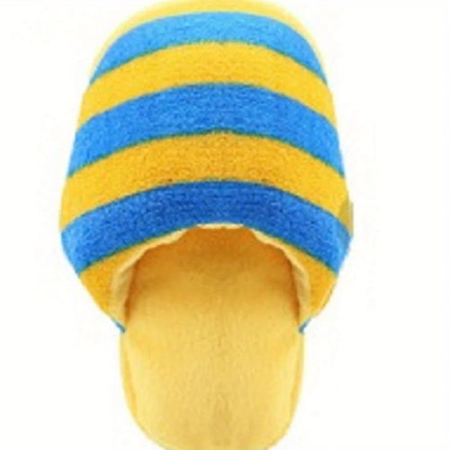 Durable Plush Squeaky Slipper Chew Toy Colorful Cartoon Dog Toys