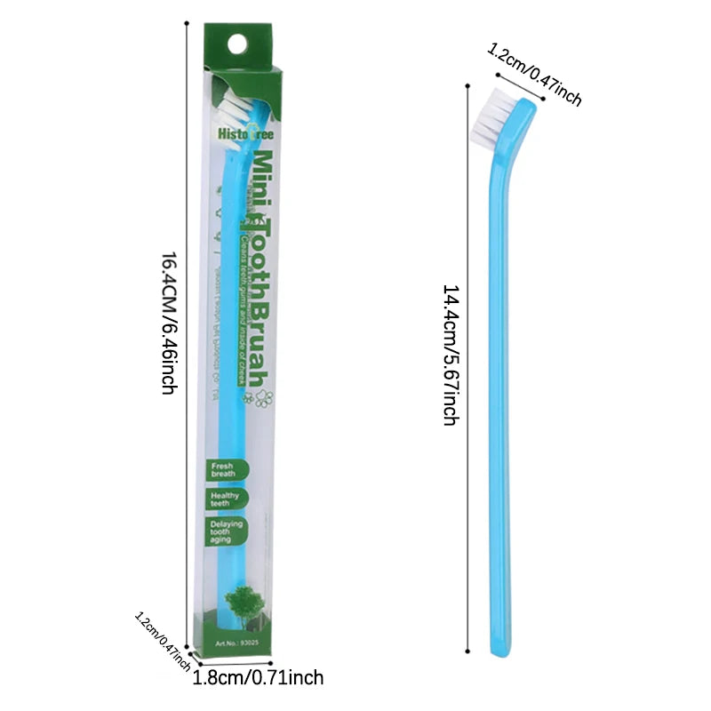 Vet Recommended Dog Toothbrush - Micro Head Teeth Cleaning Tool for
