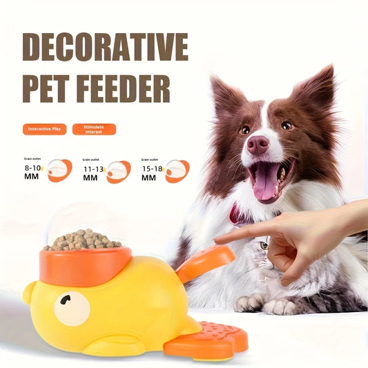 Pet slow food bowl, duck dog snack dispenser, slow anti-swallowing dog