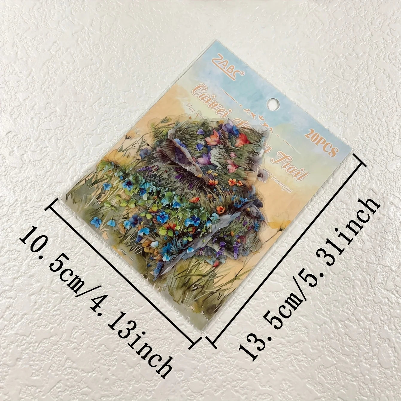 20 Pcs Plants Flowers Clusters Stickers Landscape Deco Materials DIY