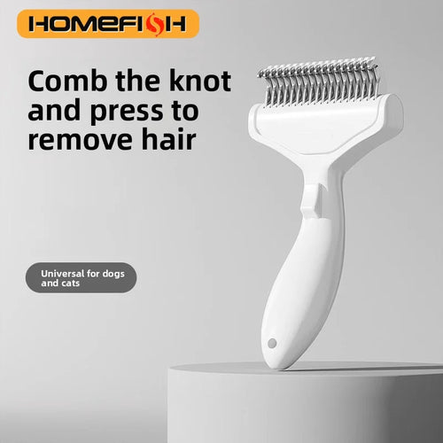 1PC Floating Stainless Steel Dog Hair Removal Brush for Long Hair
