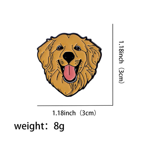 Cute Family Pet Dog Enamel Pins German Shepherd Husky French Bulldog