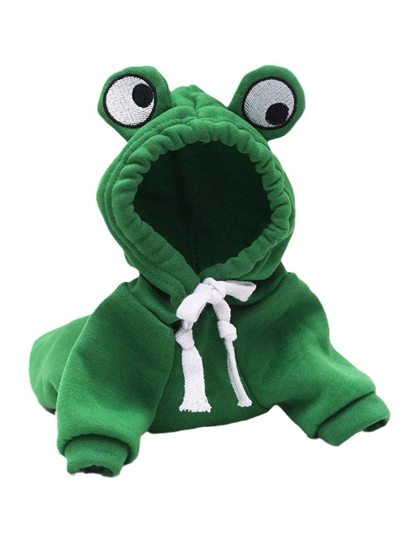 1PC Cute Frog Pet Sweater for Small and Medium Dogs - Green Dog Hoodie