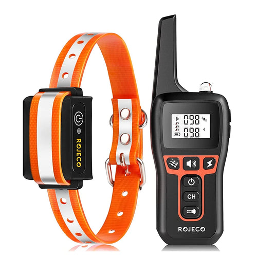 ROJECO 1000m Electric Dog Training Collar Remote Control Waterproof