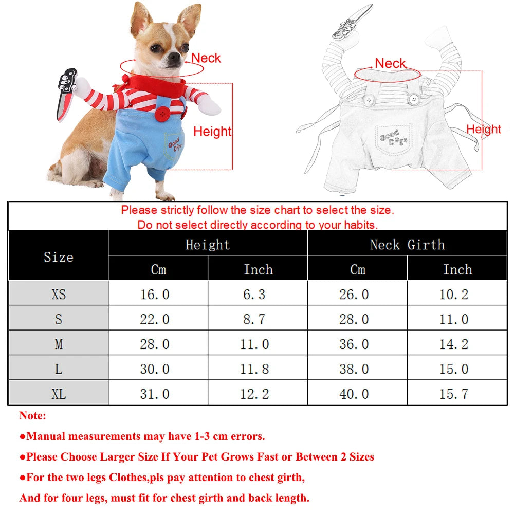 Funny Halloween Dog Costume For Small Medium Dogs Cats Adjustable