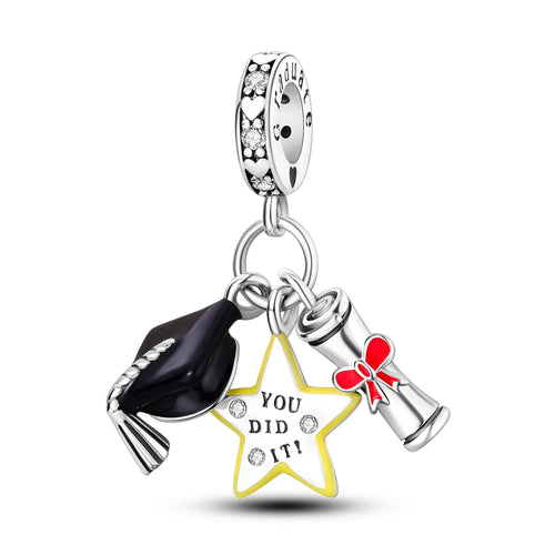 Silver Plated Travel Sunflower Lucky Charms Fit Original Pandora