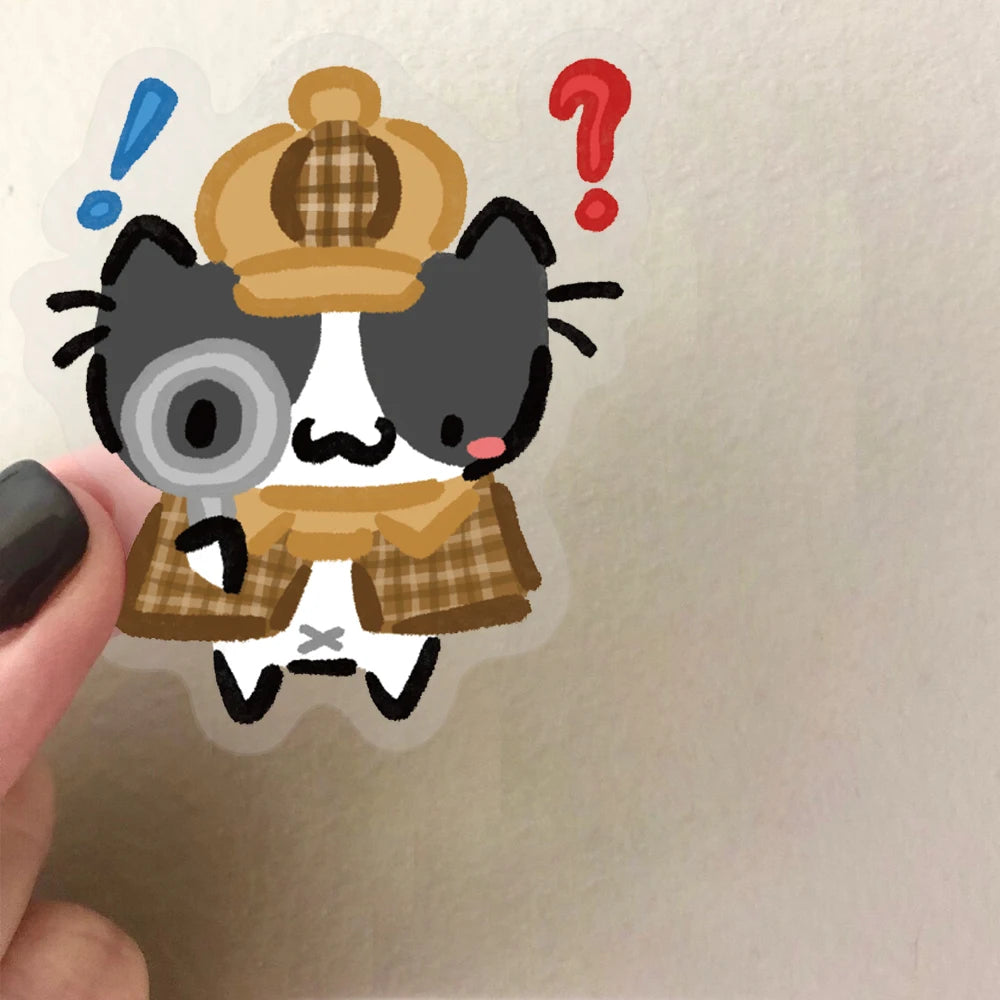 54pcs Color Little Cat Stickers Cute Animal Cartoon Decals DIY