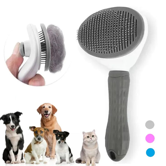 Self-cleaning Pet Hair Remove Comb Cat Slicker Brush Pet Hair Removal