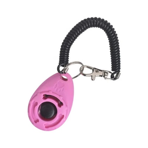 Dog Training Clicker Aid Adjustable WristStrap Sound Plastic Pet Cat