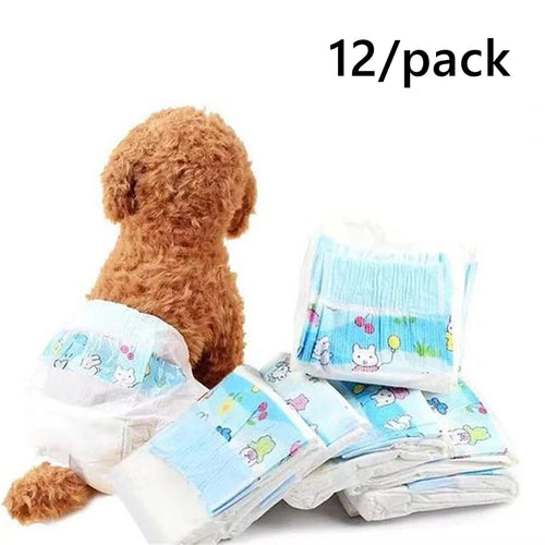 10/12PCS/pack Super Absorption Physiological Pants Dog Diapers For