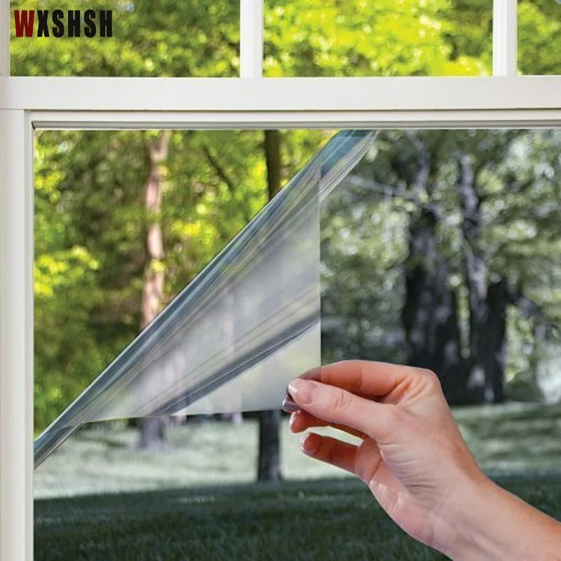 Window Privacy Film One Way Daytime Privacy Static Cling Sun Blocking