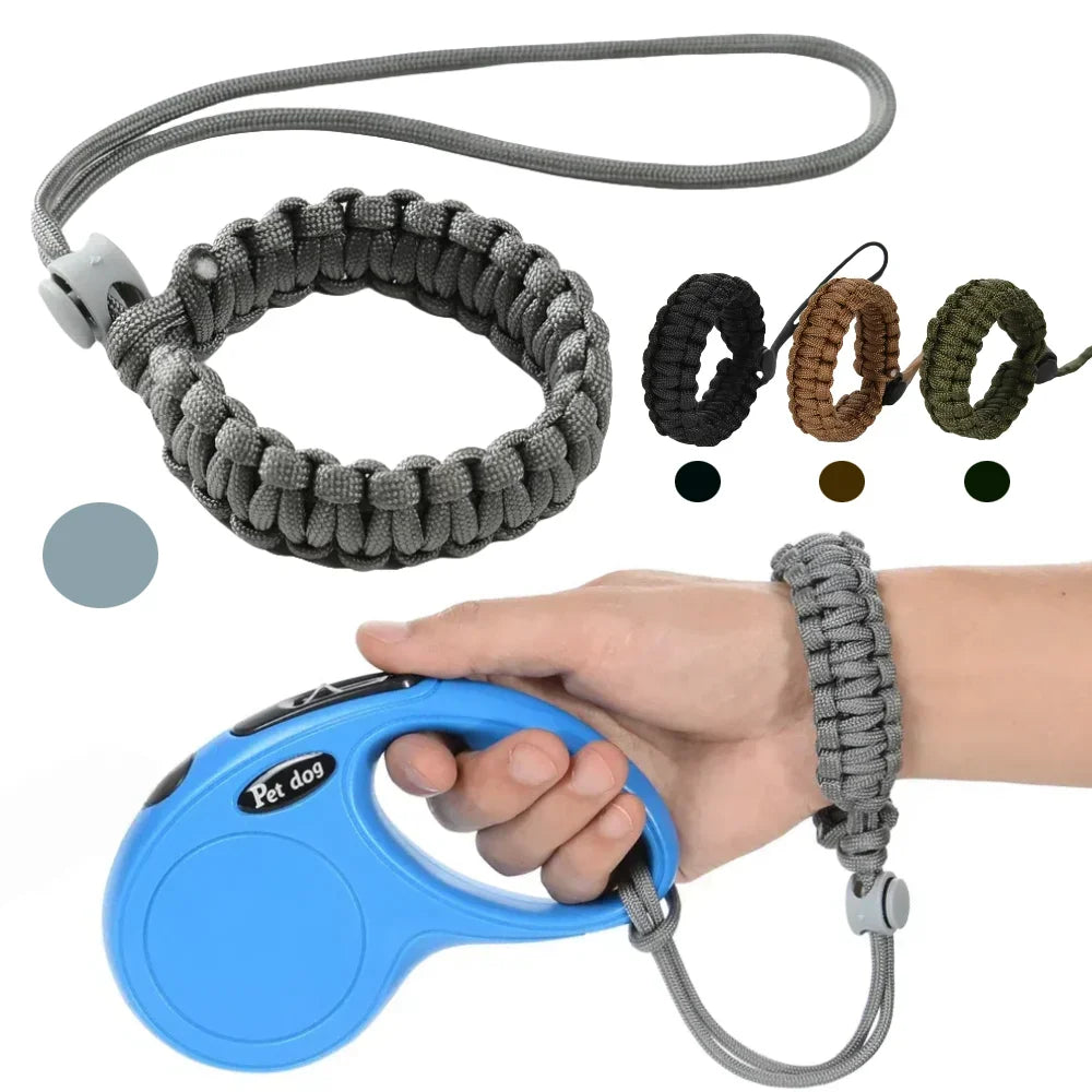 Adjustable Dog Leash Hands Free Leash Outdoor Nylon Bracelet Strong