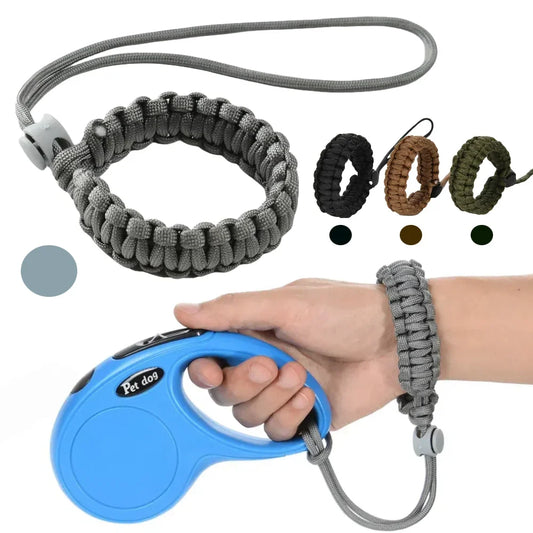 Adjustable Dog Leash Hands Free Leash Outdoor Nylon Bracelet Strong