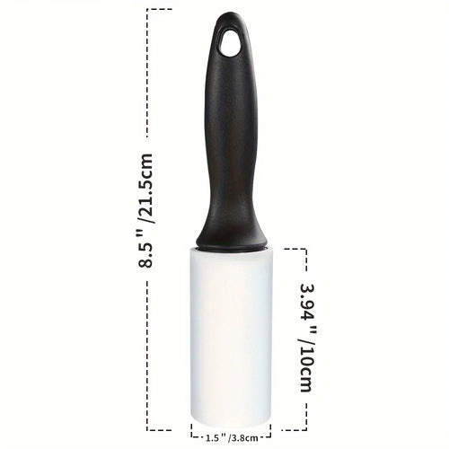 1 One Handle 40 Sheets Sticky Lint Roller Pet Hair Remover Clothes