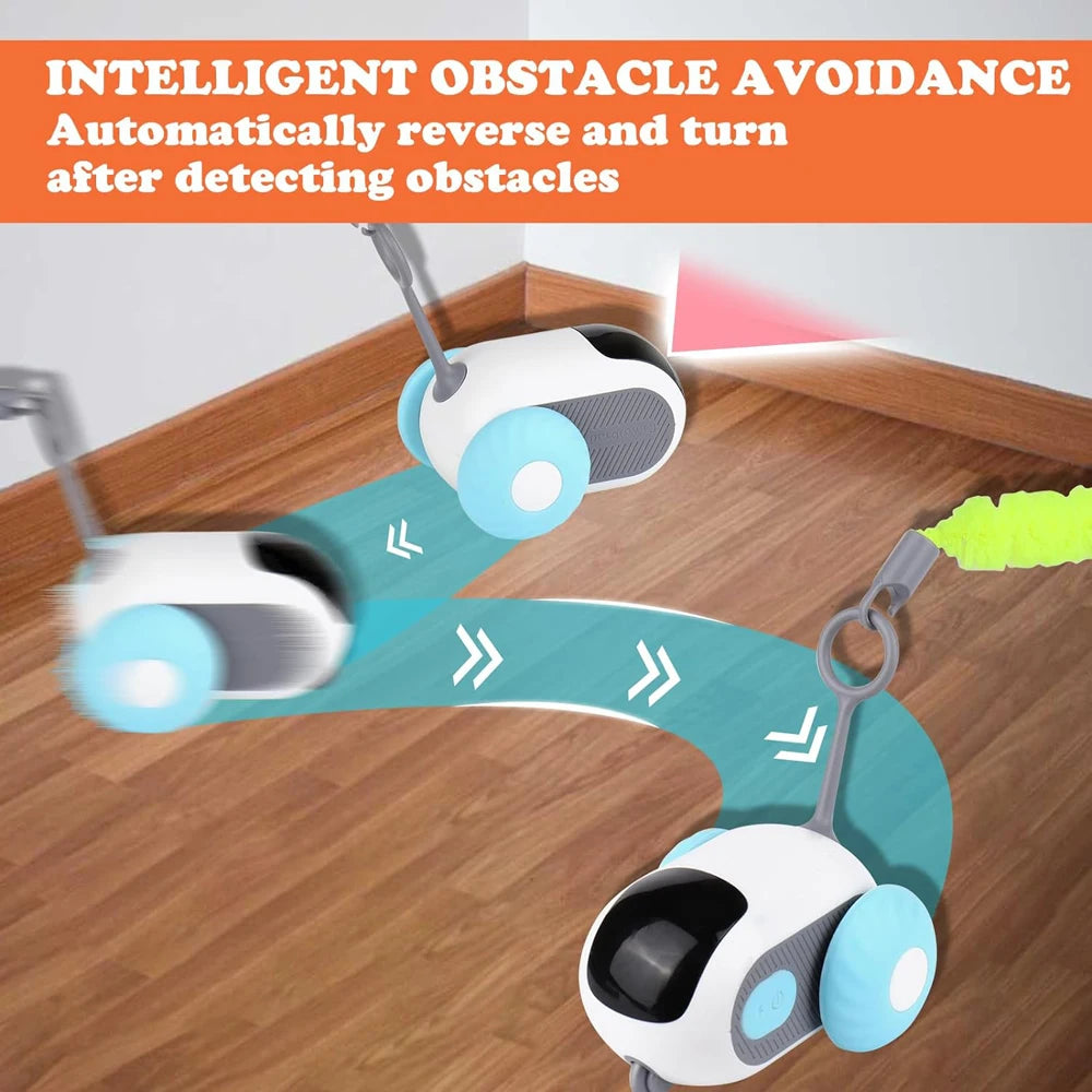Smart Cat Toy 2 Modes Automatic Moving Remote Controlled Toy Car for
