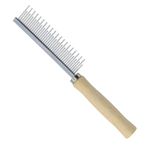1Pcs Pet Wooden Handle Comb Cats/Dogs Stainless Steel Beauty Comb Pet