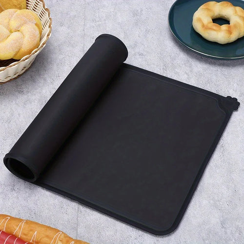 Pet Bowl Food Mat Silicone Dog Cat Feeding Mat Non-Stick Waterproof