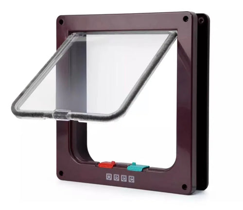 Weather Proof Cat Door 4 Way Locking for Cat up to 20 lbs for Interior