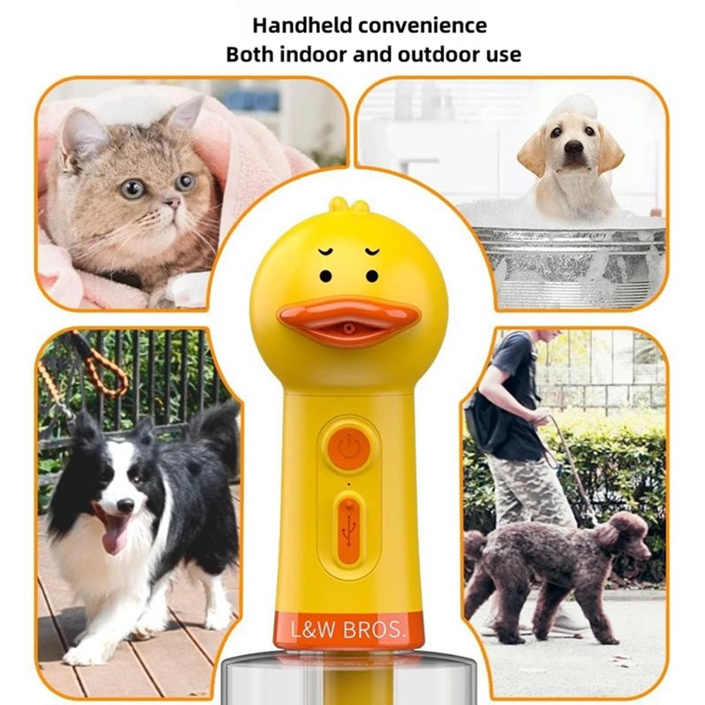 Yellow Duck Pet Cleaning Bathing Electric Foam Machine Usb Charging