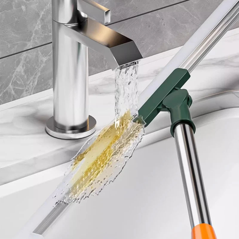 Cleaning Brush Long Handle Telescopic Magic Broom Silicone Floor Wiper