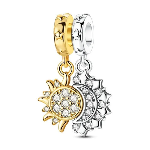 Hot 925 Sterling Silver Gold Charm Bead Pendant Cat Dog Pet Animal