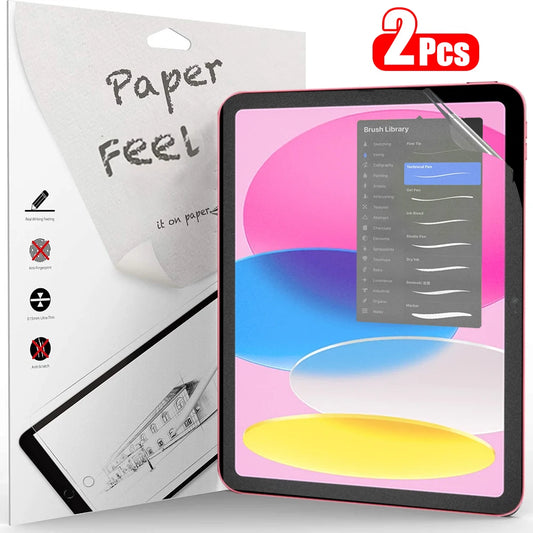 2Pcs Paper Feel Like Screen Protector for iPad 11th Generation 10th
