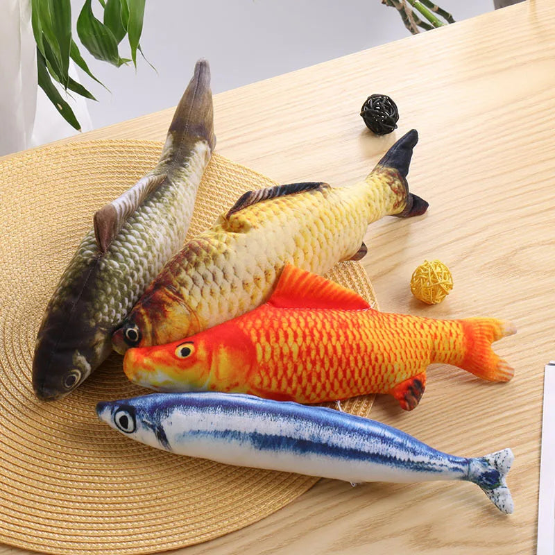 New simulation Fish Cat Toys Soft Plush Catnip Toy Interactive Cat