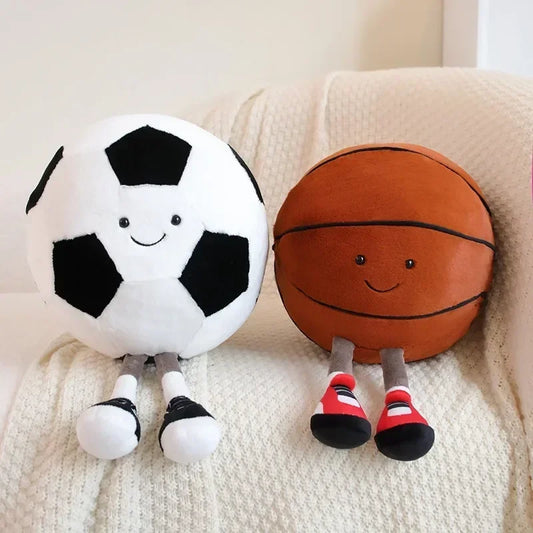 cm football doll, basketball plush toy, creative football doll,