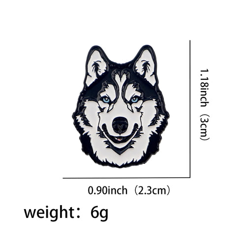 Cute Family Pet Dog Enamel Pins German Shepherd Husky French Bulldog
