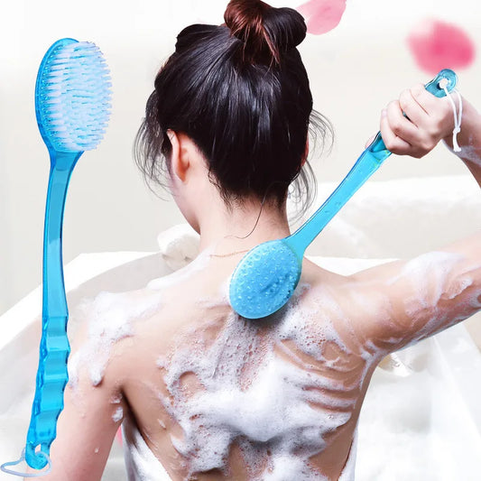 1Pc Long Handle Bath Brush Soft Hair Bath Brush Back Ball Brush