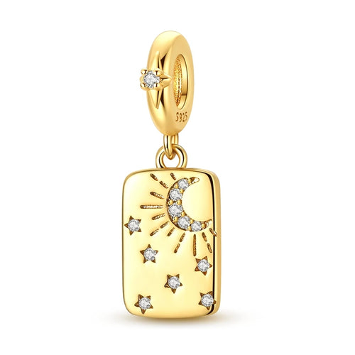 Hot 925 Sterling Silver Gold Charm Bead Pendant Cat Dog Pet Animal