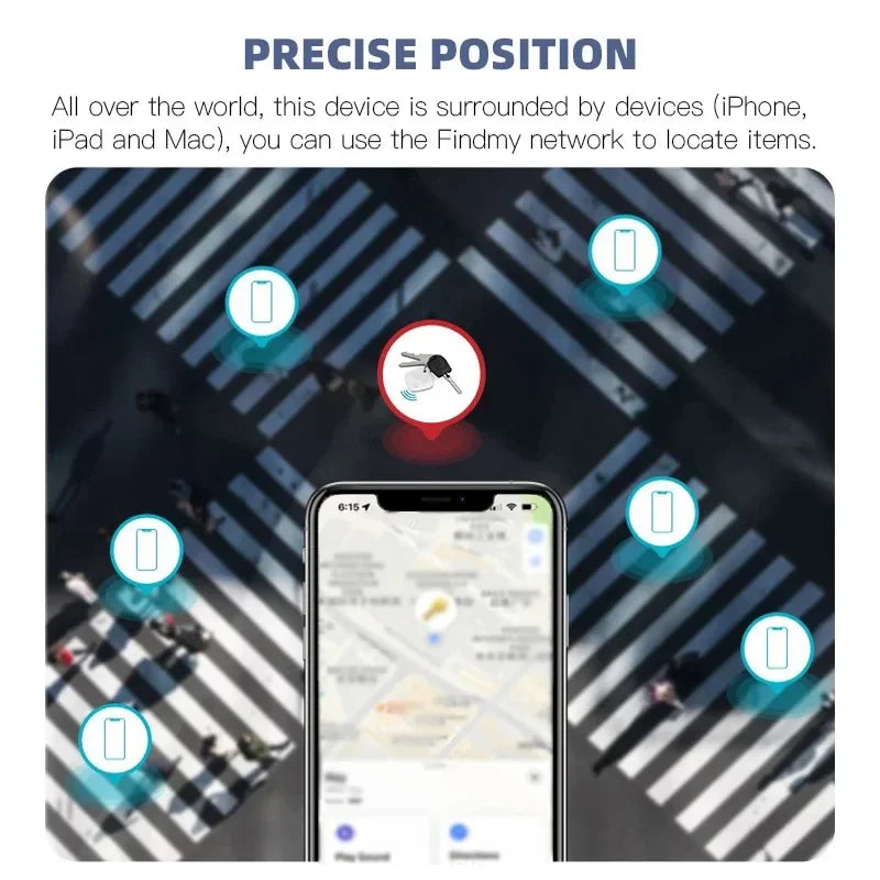 Mini Anti-Lost Tracking Device Bluetooth Works with Apple Find My APP