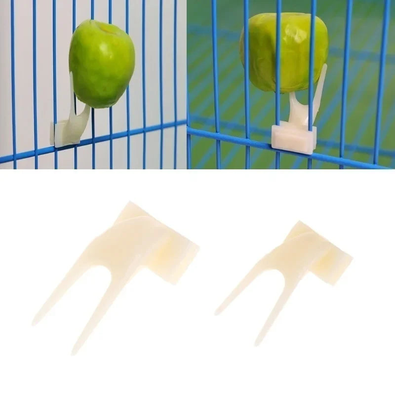 4/20pcs Bird Feeding with Fruit Forks 4 Pack Pet Supplies Plastic Food