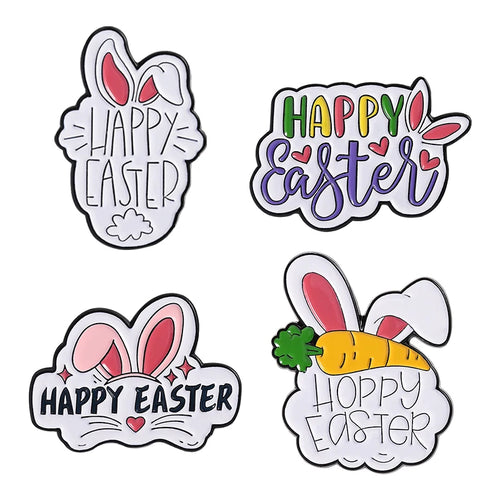 3-10pcs/set Cute Animal Enamel Pins Pet Dogs Raccoon Red Eared Rabbit