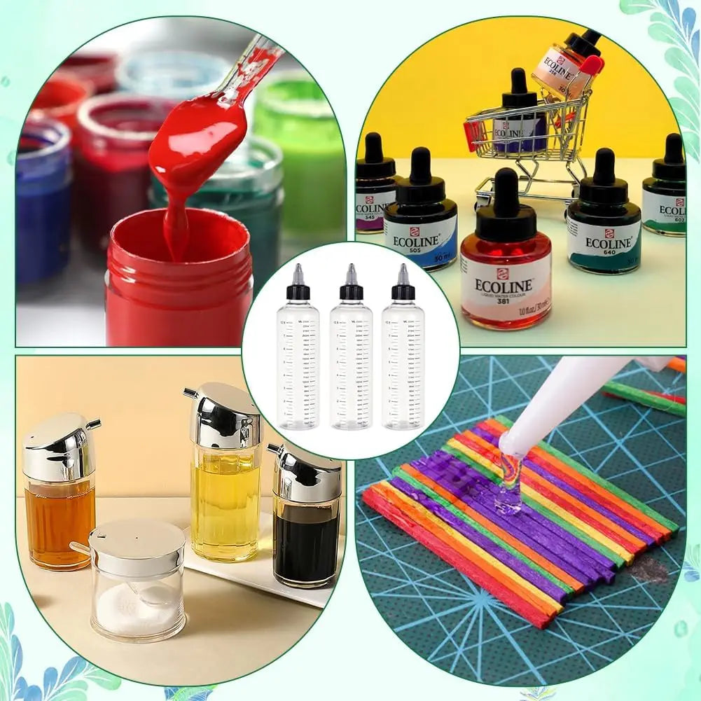 1Pcs 30ml/60ml/100ml/120ml/250ml Plastic PET Juice Liquid Capacity