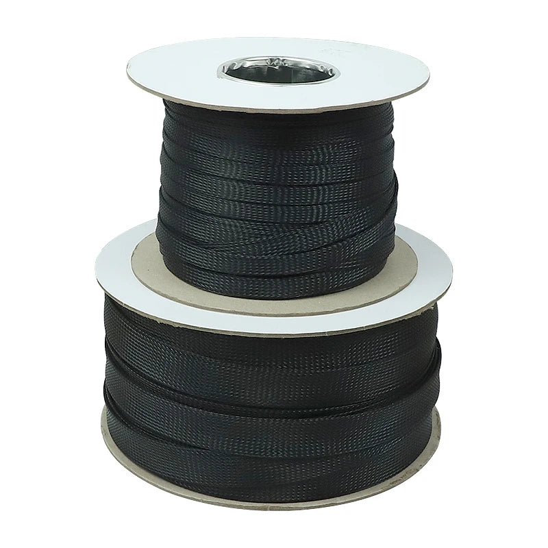 3m/9.85ft PET Expandable Braided Sleeving Flexible Wire Mesh Sleeve