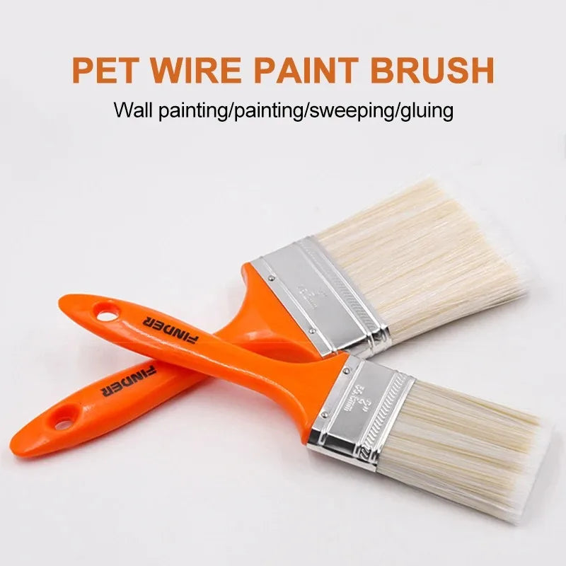 Home Improvement Wall Paint Brush PET Soft Bristle Durable Cleaning