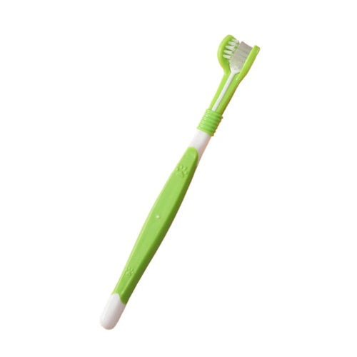 3-Sided Pet Toothbrush Dog Plastic Toothbrush Removing Bad Breath