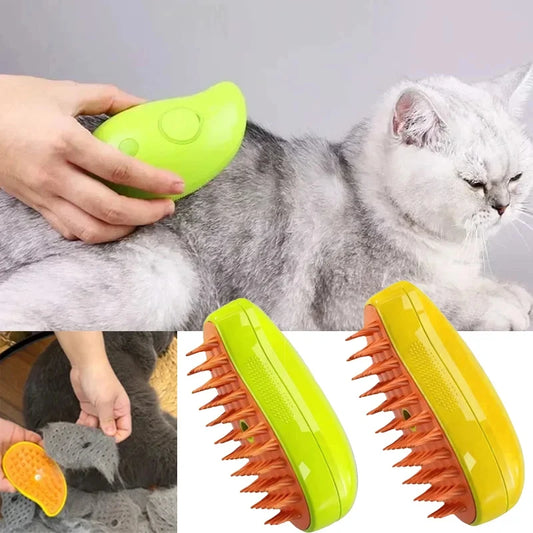 Cat Steam Brush Electric Spray Water Spray Kitten Pet Comb Soft