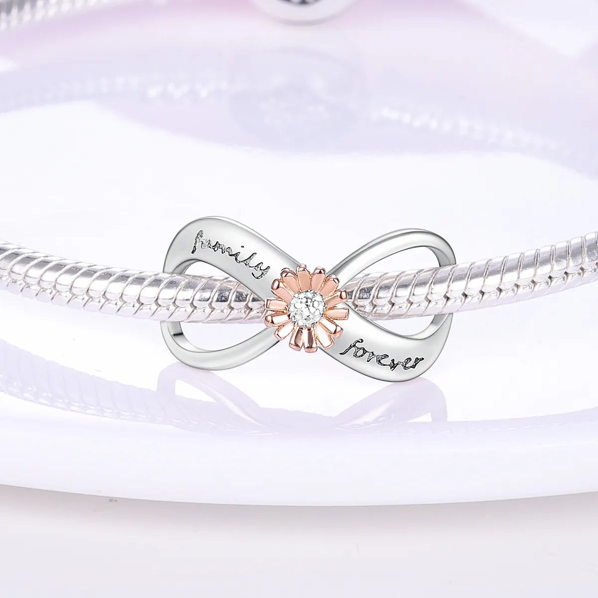 Silver Plated Travel Sunflower Lucky Charms Fit Original Pandora