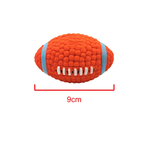 Soft Pet Ball Squeaky Toy For Small Large Dog Rugby Tennis Volleyball
