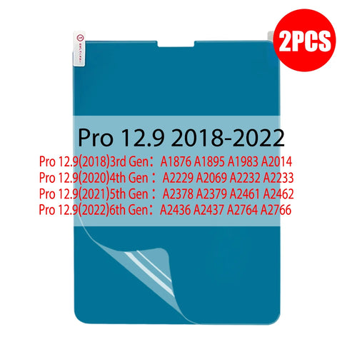 2Pcs Paper Feel Like Screen Protector for iPad Air 11 M2 M3 Pro 13 M4