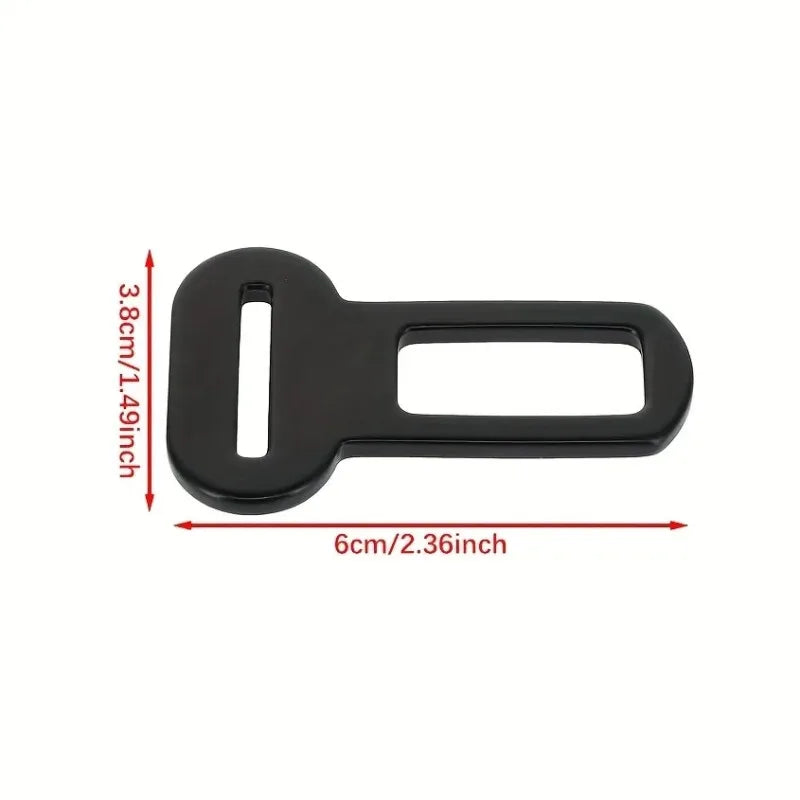 Pet Seat Belt Adapters - Car Metal Clips for Pet Leashes, Compatible
